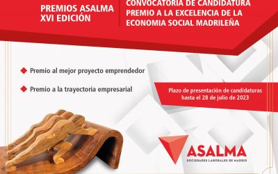 Convocados los premios de Asalma a la Excelencia de la Economía Social en Madrid