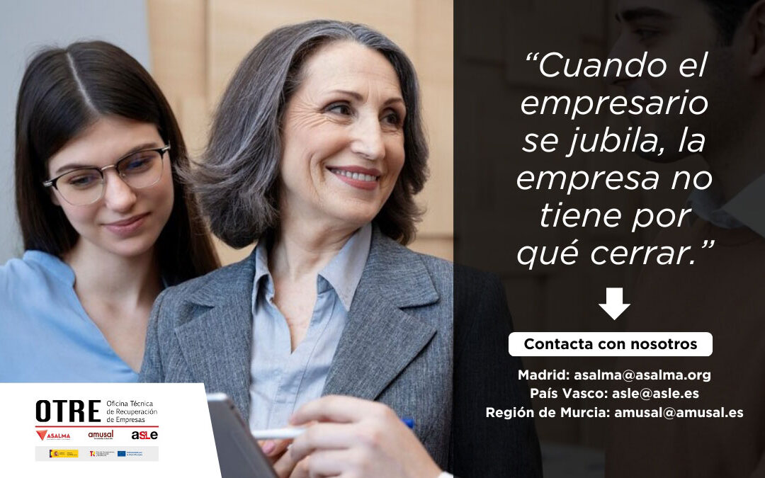Cuando el empresario se jubila, la empresa no tiene por qué cerrar