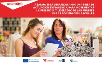 ASALMA está desarrollando una línea de actuación estratégica para incrementar la presencia y liderazgo de las mujeres en las sociedades laborales