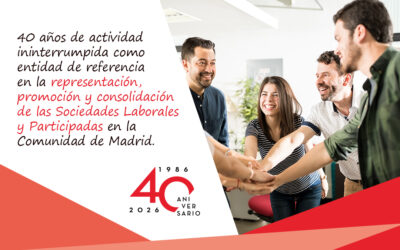 ASALMA cumple cuarenta años de actividad ininterrumpida como entidad de referencia en la representación, promoción y consolidación de las sociedades laborales y participadas en laComunidad de Madrid
