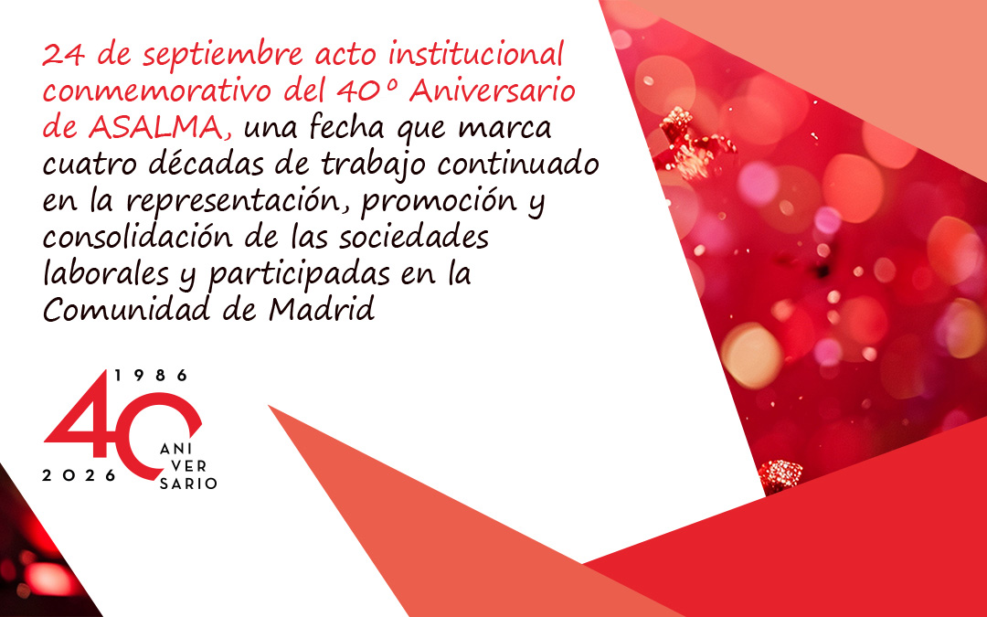 24 de septiembre Acto Institucional Conmemorativo del 40.º Aniversario de ASALMA